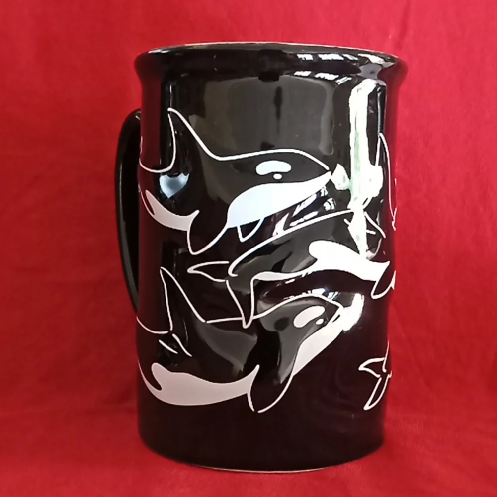 Washington Dolphin 3D Art Coffee Or Tea Mug. 5"Tall - 4"Wide. - Picture 4 of 10
